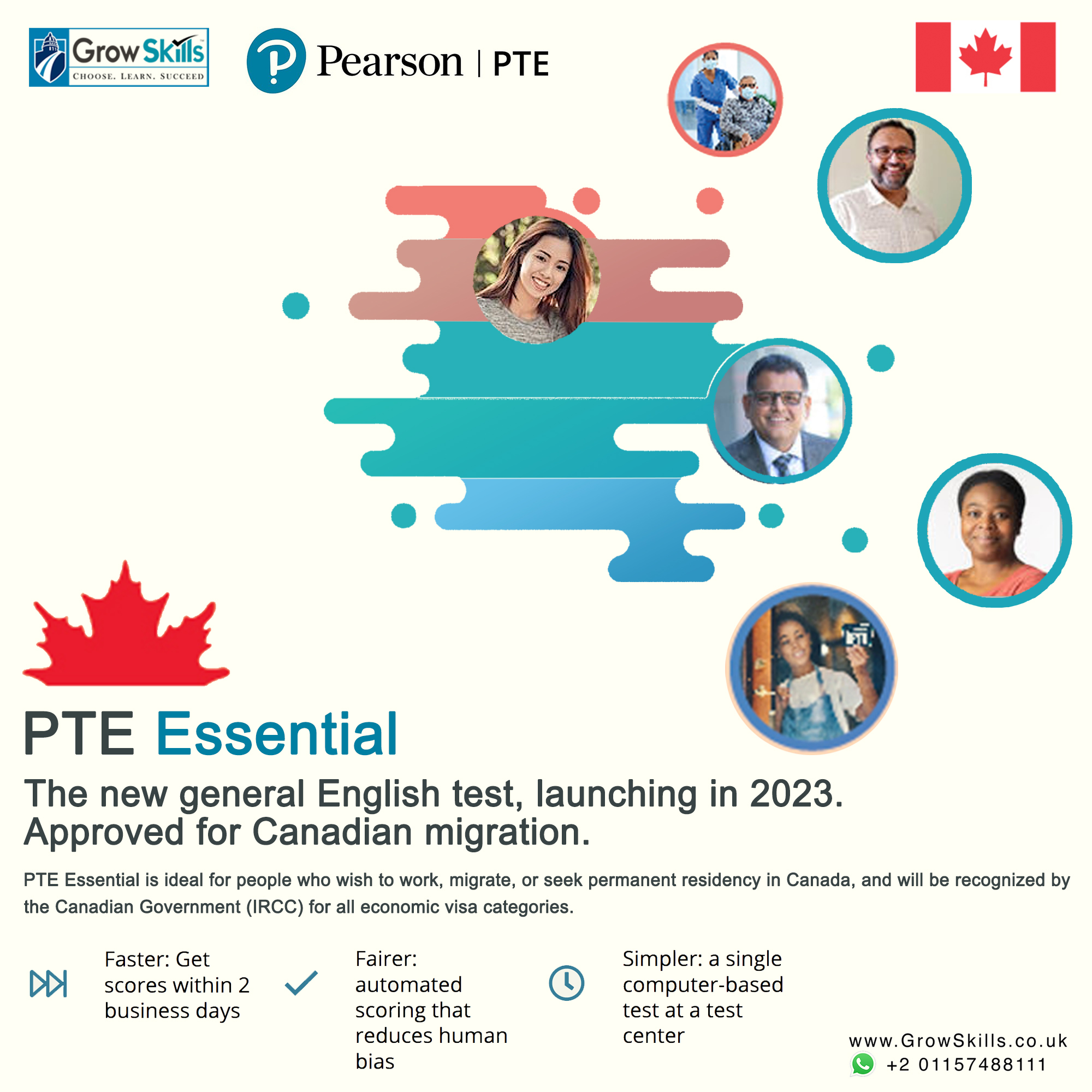 PTE Essential, the new IRCC-approved general skills test, is set to launch late in 2023.
